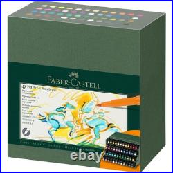 Faber-Castell Pitt Artist Pen Brush India ink pen, studio box of 48 167192