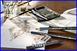 Faber Castell Pitt Monochrome Wooden Case Accessories Gift