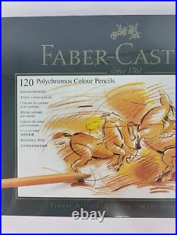 Faber Castell Polychromos 120 Piece Artist Color Pencil Set in Tin Case Sealed