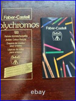 Faber-Castelll colored pencils in wooden box 100 colors Super rare