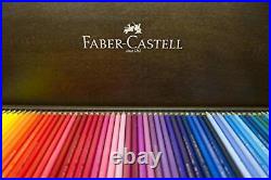 Farber Castel Polychromos Colored Pencils 120 Color Set Wooden Box 110013 F/S