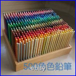 Felissimo 500 colored pencils with wooden box used
