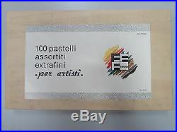 Ferrario Extrafine Soft Pastels Wooden Box Set 100pcs Full Sticks Made in Italy