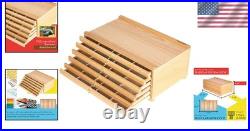Foldable Beech Wood Storage Organizer