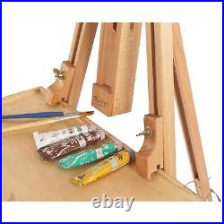 Folding Easel with Shelf Brackets (MBM-27), Brown