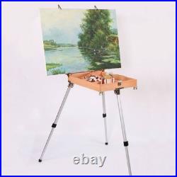 French Easel Foldable Sketchbox Easel Portable for Plein Air, Painters, Students