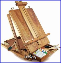 French Easel Hard Wood Sketch Box Portable Folding Artist Oil Painting Easel