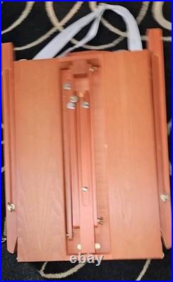 French Easel Wood Painting Artist Sketch Box Case Portable Tripod w Drawer