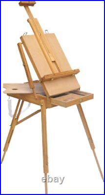 French Easel Wooden Sketch Box Portable Folding Art Tripod Stand for Artists