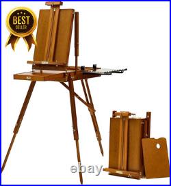 French Easel for Painting Deluxe Beech Wood Sketchbox Field and Studio Easel Sta