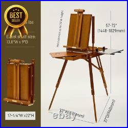 French Easel for Painting Deluxe Beech Wood Sketchbox Field and Studio Easel Sta