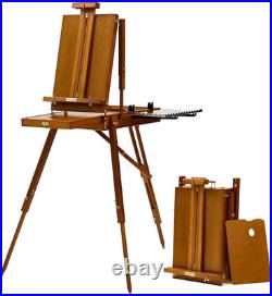 French Easel for Painting, Deluxe Beech Wooden Field & Studio Sketchbox Easel St French Easel for Painting, Deluxe Beech Wooden Field & Studio Sketchbox Easel St