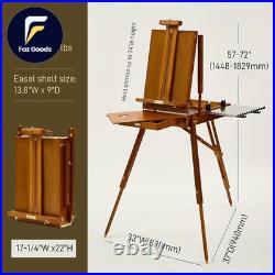 French Easel for Painting, Deluxe Beech Wooden Field & Studio Sketchbox Easel St French Easel for Painting, Deluxe Beech Wooden Field & Studio Sketchbox Easel St
