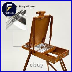 French Easel for Painting, Deluxe Beech Wooden Field & Studio Sketchbox Easel St French Easel for Painting, Deluxe Beech Wooden Field & Studio Sketchbox Easel St