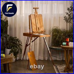French Easel for Painting, Deluxe Beech Wooden Field & Studio Sketchbox Easel St French Easel for Painting, Deluxe Beech Wooden Field & Studio Sketchbox Easel St