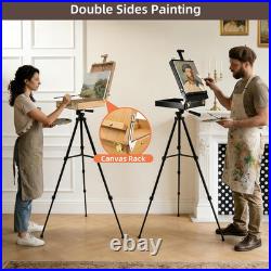 French Style Easel with Beech Wood & Aluminum Tripod Light Weight Plein Air Ea