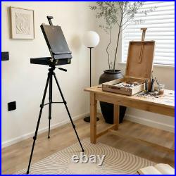 French Style Easel with Beech Wood & Aluminum Tripod Light Weight Plein Air Ea
