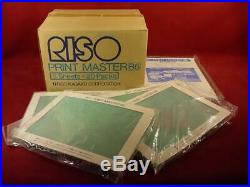 Full Case Riso Print Gocco B5 Screen Print Master Sheets Unopened Box