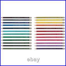 General's Kimberly Watercolor Pencil Set Assorted Colors, Set of 24