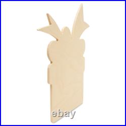 Gift Box Wood Cutouts 12, Unfinished Wood Door Hanger Craft/Decor Woodpeckers