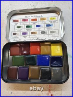 Greenleaf & Blueberry Handmade Watercolors, Sketcher's Set, Edition IV, New