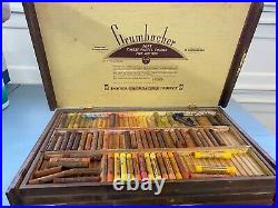 Grumbacher soft pastel (series 11) SET No. 16 of 420 Pastels in wooden box