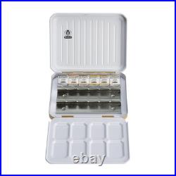 - HORADAM AQUARELL Paint Box Compact, Gold-Lacquered Metal Box with 6 Finest