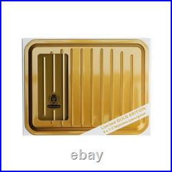 - HORADAM AQUARELL Paint Box Compact, Gold-Lacquered Metal Box with 6 Finest