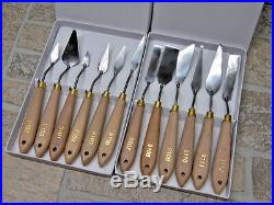 High Quality ARTIST PALETTE KNIFE SET -12 piece TOOLS Supplies NEW in BOX
