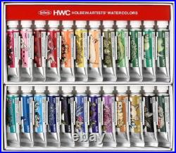 Higuchi Yukko X Holbein Collaboration Transparent Watercolor Paint. 24 Set (5mL)