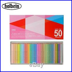 Holbein Artist Colored Pencil Colors Paper Box Pastel Tone Set 50 From JAPAN