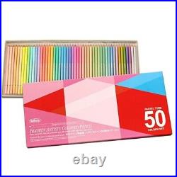 Holbein Artists Colored Pencil Pastel Tone 50 Colors Set in a Paper-box