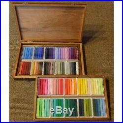 Holbein Artists Oil Pastels 100Sticks in Wood Box Set U690 Tracking Japanese F/S