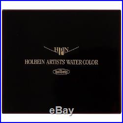 Holbein Artists' Pan 48 Water Color Set Cube Box with Brush Palette PN699 Track