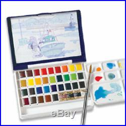 Holbein Artists Pan Color Water Color 36 Colors Set Palm Box PN698 F/S