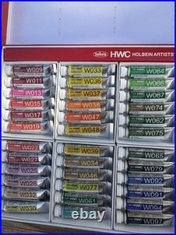 Holbein Artists' Watercolor Paint Set 60 Colors 5ml Tubes W411 Made in Japan