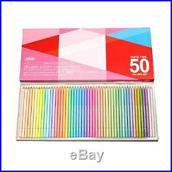 Holbein Colored pencils Pastel tones set 50 colors in Paper box 20936 from Japan