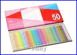 Holbein Colored pencils Pastel tones set 50 colors in Paper box 20936 from Japan