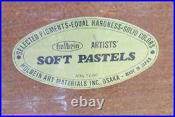 Holbein Semi-soft Pastels, Set of 144 in Wood Box