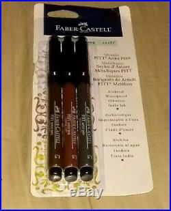 Huge Lot Of 14 Boxes of Faber Castell Pitt Artist Markers Pens! Art Set