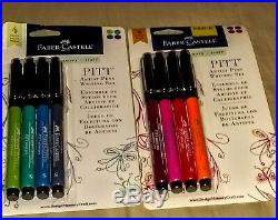 Huge Lot Of 14 Boxes of Faber Castell Pitt Artist Markers Pens! Art Set