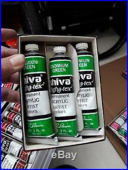 Huge lot new never used with original boxes vintage shiva acrylic paint