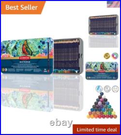 Inktense Color Pencils, 36-Piece Tin Set, 4mm Round Core, Watercolor Drawing