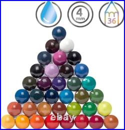 Inktense Color Pencils, 36-Piece Tin Set, 4mm Round Core, Watercolor Drawing