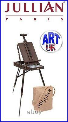 JULLIAN Professional Artist FULL VINTAGE Oak Wood Sketching Box Easel JB45V