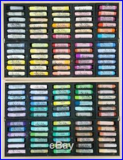 Jack Richeson 120 Assorted Handmade Soft Pastels In A Wooden Box