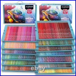 KALOUR Pro Colored Pencils Set of 520 Colors Artists Soft Core Vibrant Color