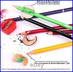 KALOUR Pro Colored Pencils, Set of 520 Colors, Artists Soft Core w Vibrant Colors