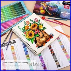 KALOUR Pro Colored Pencils, Set of 520 Colors, Artists Soft Core with Vibrant