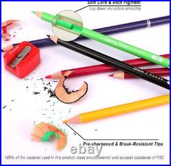 KALOUR Pro Colored Pencils, Set of 520 Colors, Artists Soft Core with Vibrant